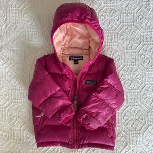 Patagonia Hi-Loft Down Sweater Hoody 12-18months